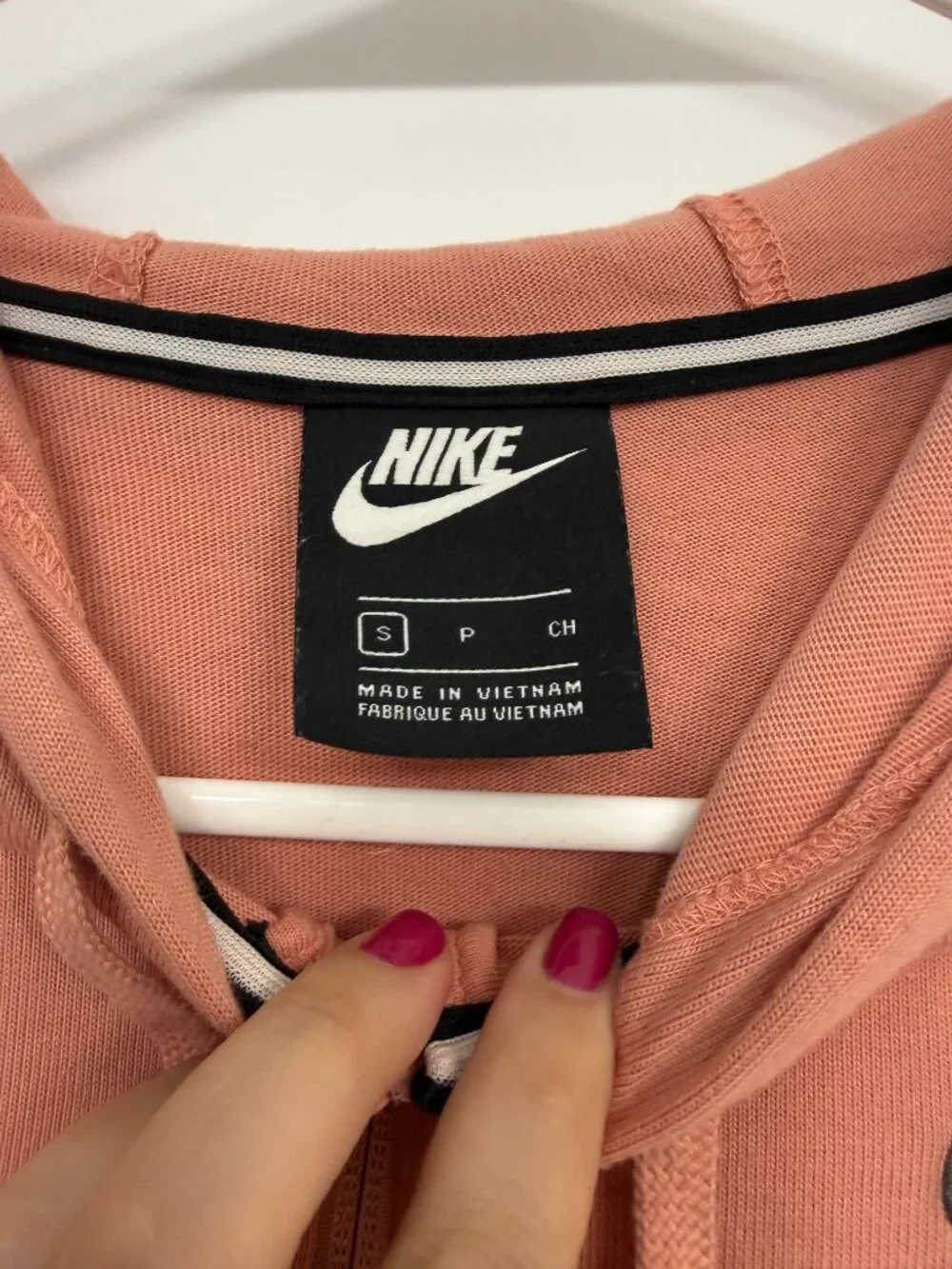 Nike Sportswear Gym Vintage Full Zip Hoodie Coral Pink S